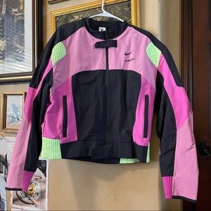 Nike x Ambush black and pink motorcycle jacket